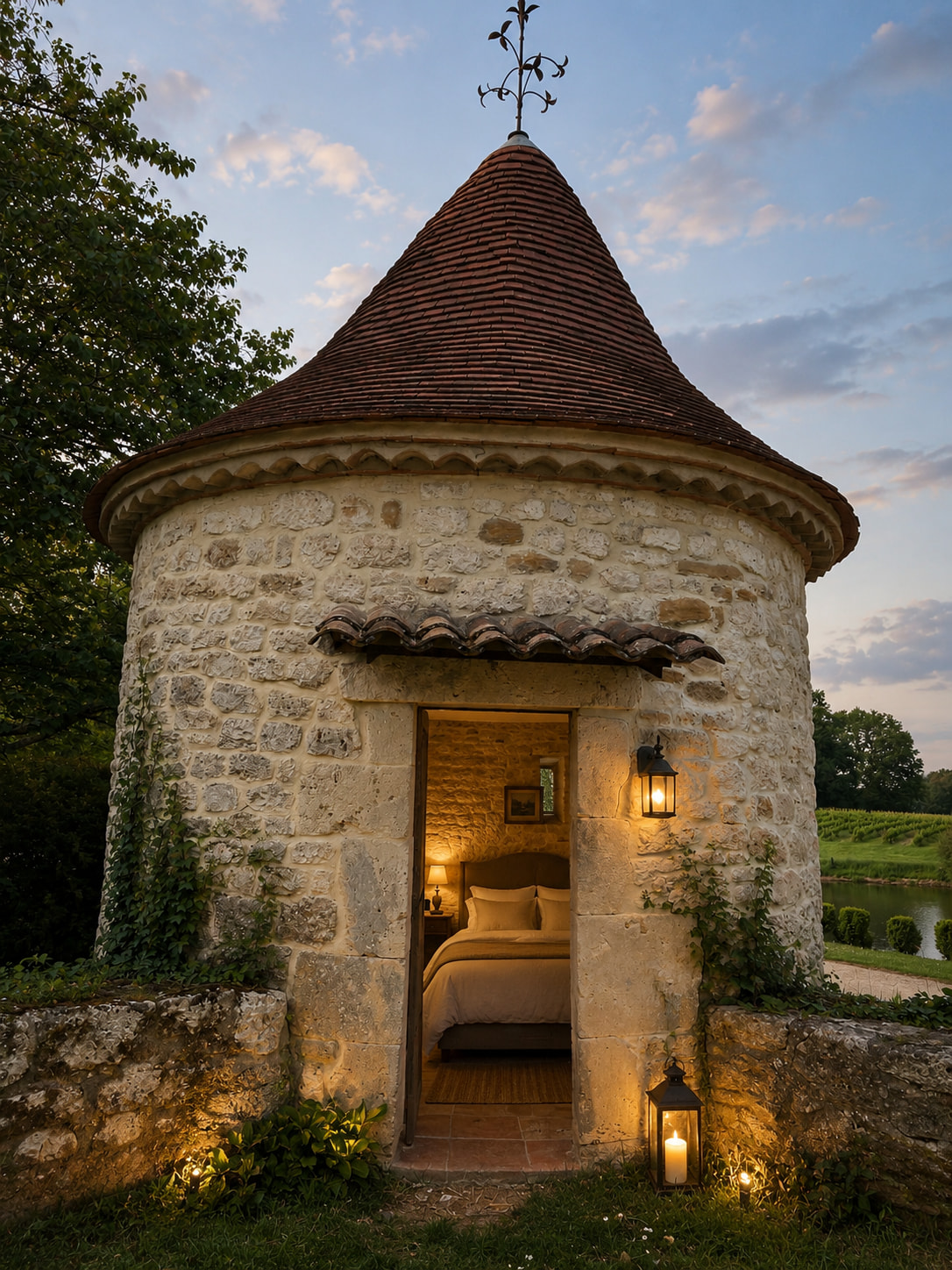 Chambres extérieures au Château Couronneau